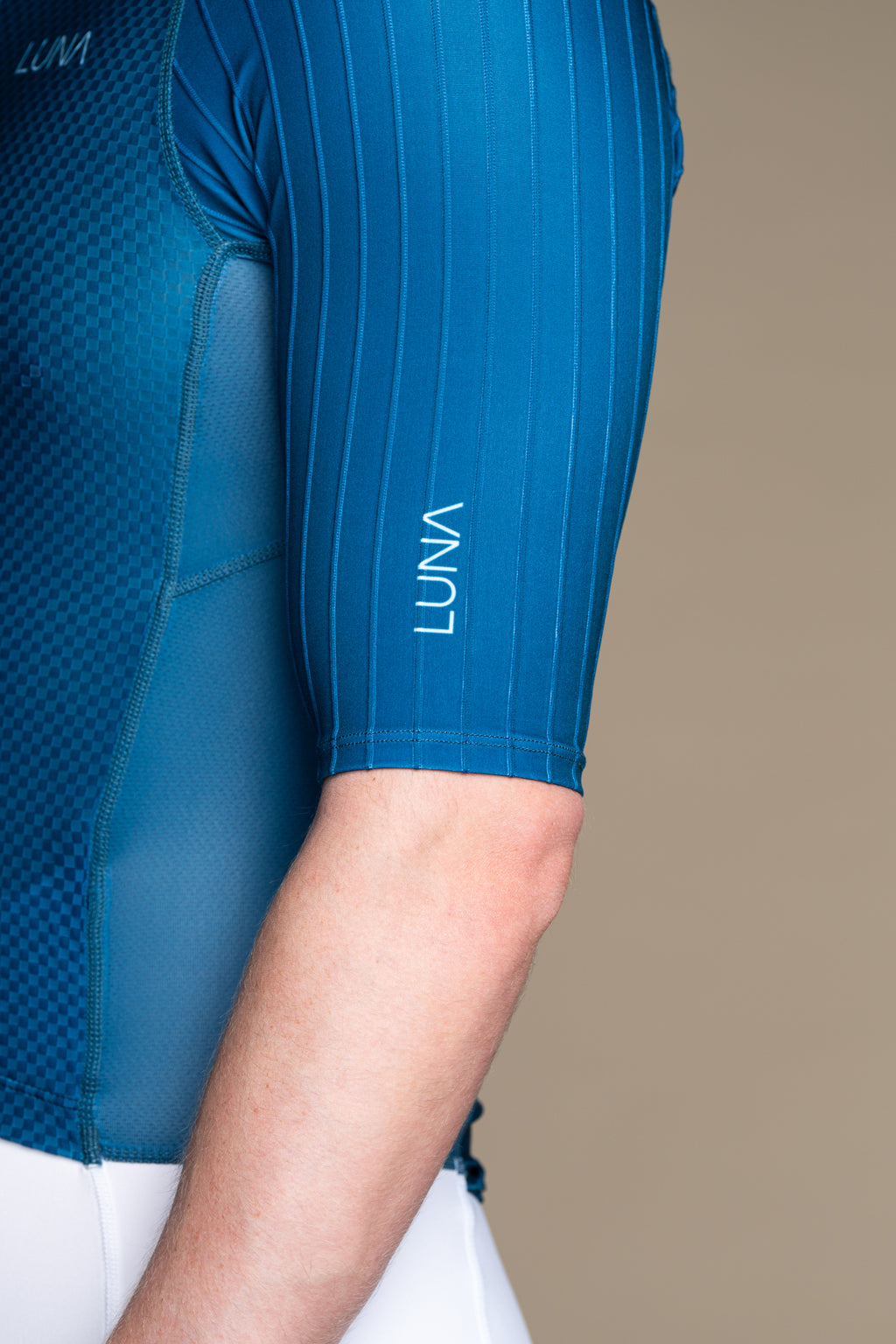 LUNA AERO L1 Trisuit MEN - WHITE OCEAN BLUE