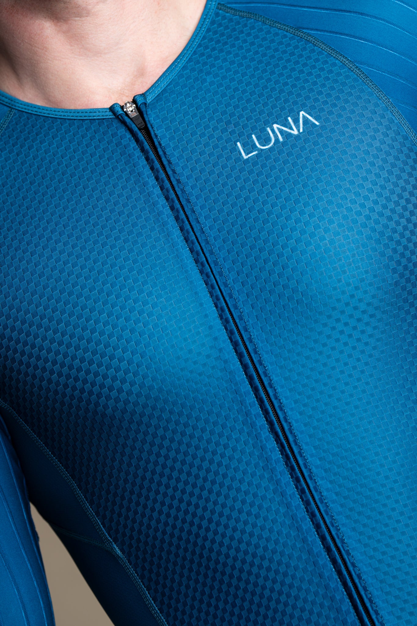 LUNA AERO L1 Trisuit - WHITE OCEAN BLUE