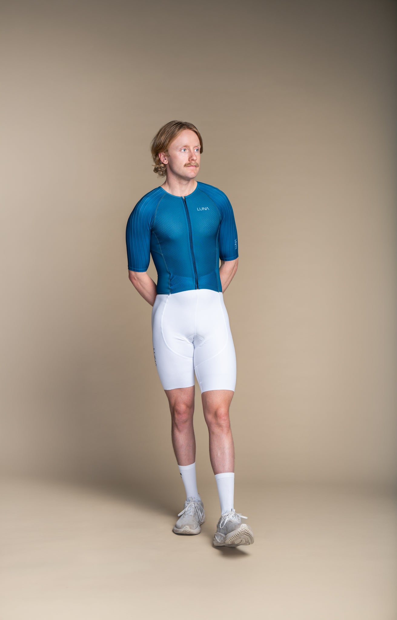 LUNA AERO L1 Trisuit - WHITE OCEAN BLUE