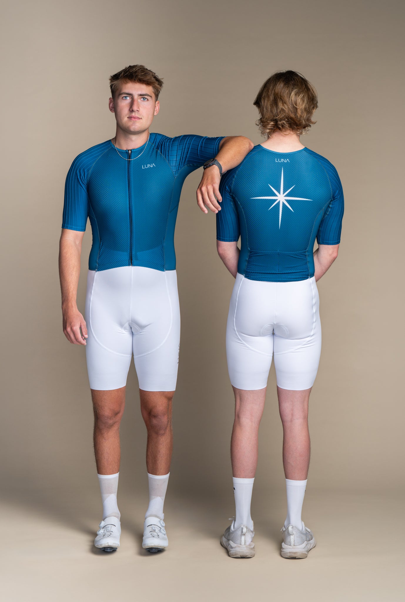 LUNA AERO L1 Trisuit - WHITE OCEAN BLUE