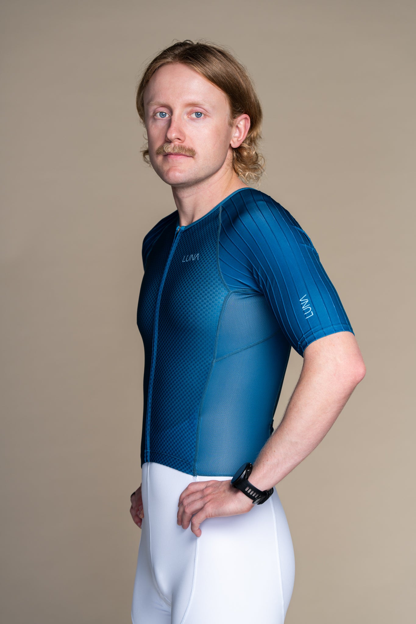 LUNA AERO L1 Trisuit - WHITE OCEAN BLUE
